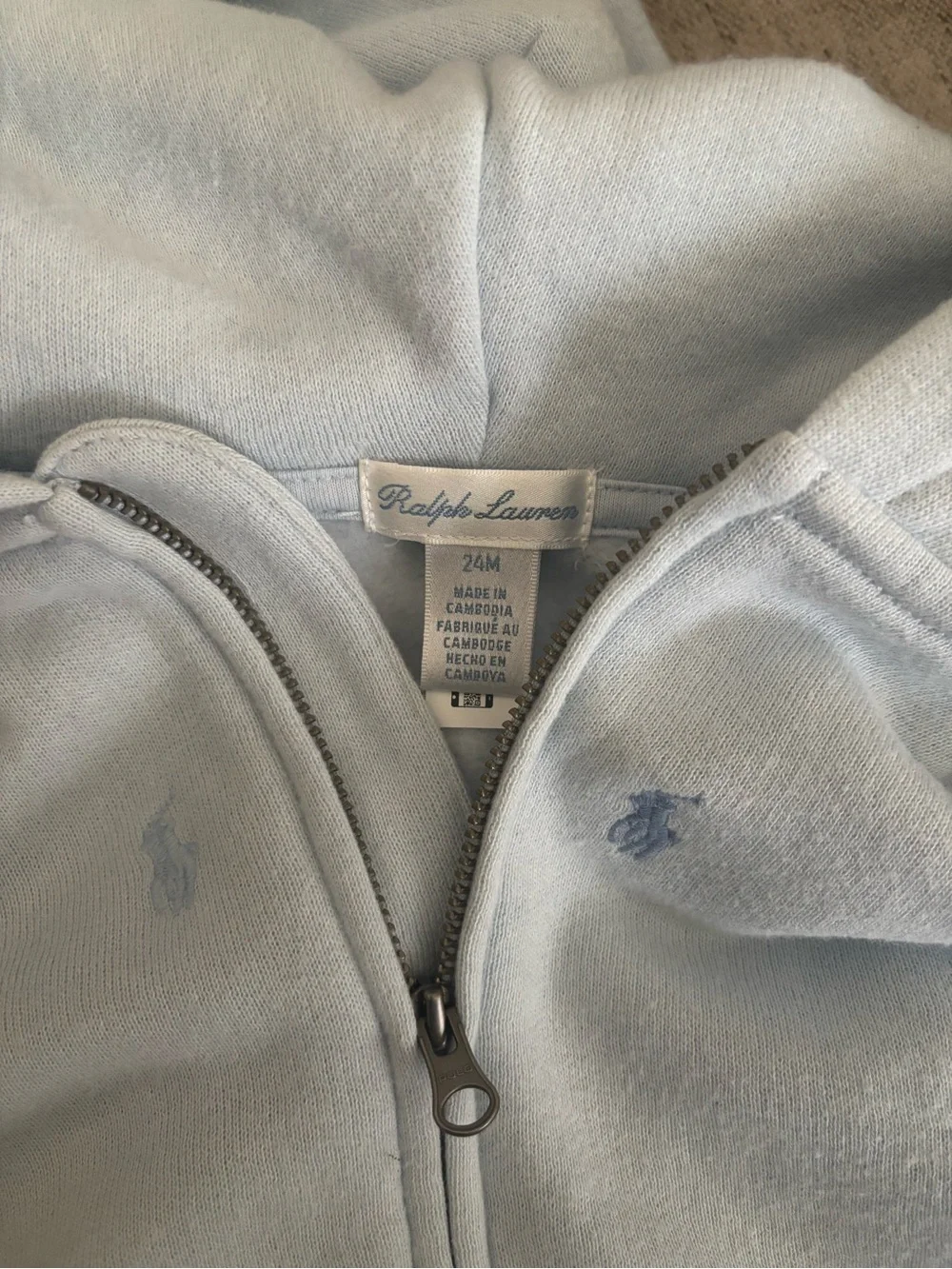 Ralph Lauren Baby Blue Embroidered Polo Hoodie and Joggers